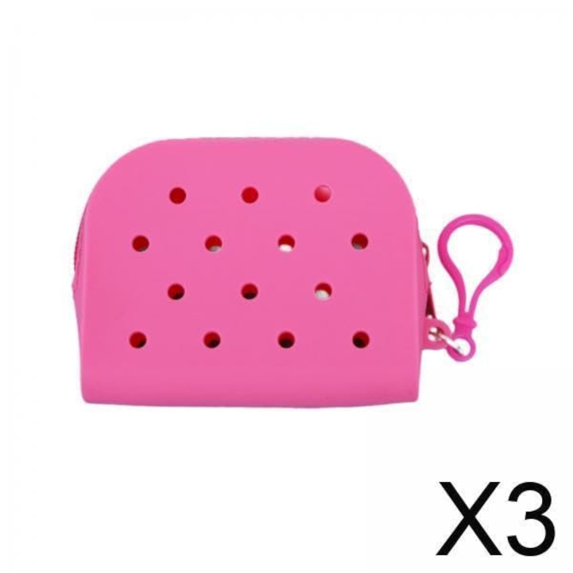 3x Silicone Wallet Portable Organizer for Outdoor Travel