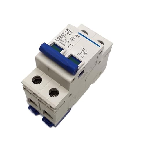Disjoncteur d'isolement NH4-125 2P 100A sectionneur pour coupure générale tableau électrique