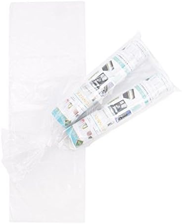 Bolsas de periódico  1000 bolsas  7.5 x 21  Bolsas de polietileno de plástico transparente para periódicos  Cabezal de cartón perforado fácil diseño