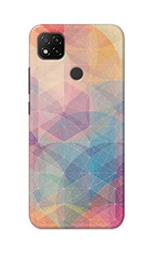 Image of Printed Hard Back Cover Case for Mi Redmi 9C Back Cover (Crumpled Paper Design) -1803