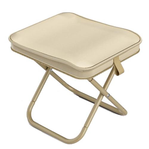 TYVAYAGE 折りたたみ椅子 超軽量 持ち運び便利 耐荷重120kg アウトドアチェア コンパクト 収納袋一体型 携帯チェア キャンプ 椅子 ハイキング 万博 釣り（カーキ,470g） [並行輸入品]