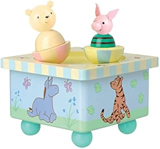 Classic Winnie The Pooh Toys - Wooden Music Box, Disney Toys - Musical Toys, Toddler - Perfect Baby Gifts for Nursery, Disney Gifts - Official Licensed Winnie The Pooh Gifts by Orange Tree Toys