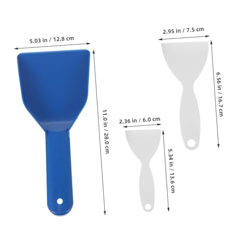 ifundom 3 Piezas Rascadores de Hielo para Congelador y Nevera Herramientas Plásticas para Descongelar y Limpiar Multifuncionales para Cocina y Automóvil Fácil Almacenamiento para Colgar
