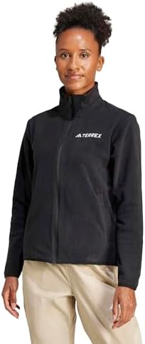 adidas Kadın W MT ESS FZ FL Polar Spor Üst Giyim BLACK M - Görsel 1