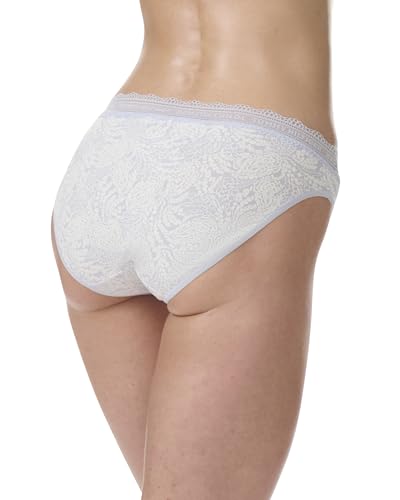 Tommy Hilfiger Women's 3pk Cotton Logo Lace Trim V Bikini4