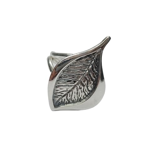 Bague feuille en argent fait main le cadeau idéal sans erreur de taille