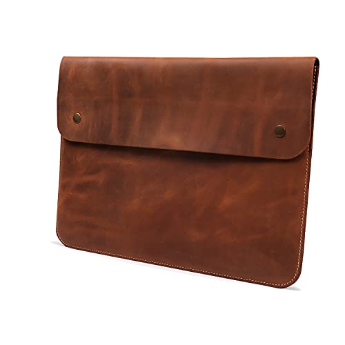 MegaGear Top Grain Leather MacBook Bag Laptop Sleeve for MacBook Pro and MacBook Air Case - 16 Inch - 15 Inch - 15.5 Inch (M4, M3, M2, M2, M1, Pro & Max) 2020 to 2024 Models by MegaGear - Image 2
