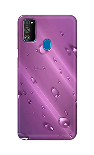 Image of PRINTFIDAA Water Bubbles in Lilac Background Printed Designer Hard Back Case Cover for Samsung Galaxy M30s / Samsung M21, SM-M307FN / DS, SM-M307F / DS -(RP) MVN1005