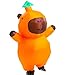 Yeffute Aufblasbares Capybara-Kostüm für Erwachsene, aufblasbare Halloween-Kostüme, lustige Tier-Aufblaskostüme (Braun)