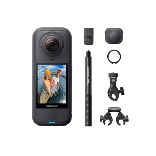 Image of Insta360 X4 Air Motorcycle Ultimate Multiview Bundle - Lightweight 165g 8K 360 Camera, Invisible Selfie Stick, Replaceable Lenses, Shoot First & Frame Later, Built-in Wind Guard, Stabilization