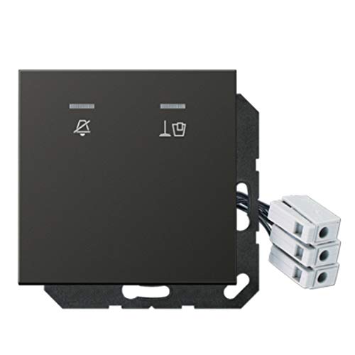 Plaque d'hôtel LED 24V éliminant les erreurs de chambre anthracite