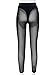 Sumche Women's Sheer Mesh Legging Tights - See Through Stretch Long Pants with Panties Black XXL