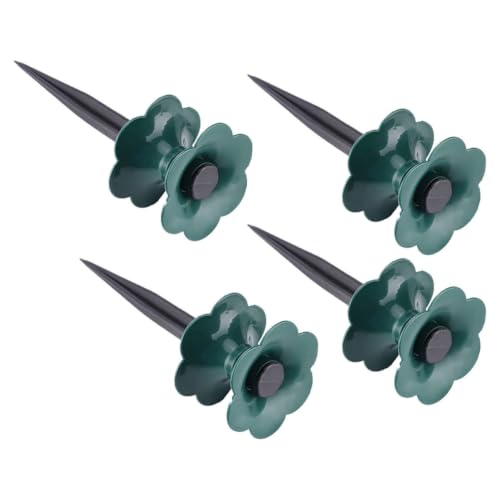 Image of JOINPAYA 4pcs Heavy Duty Garden Hose Guide Spikes with Deep Ground Insertion PVC Plastic Hose Stand for Patio