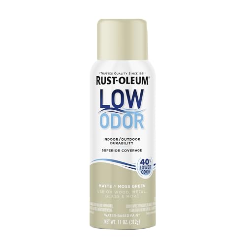 Image of Rust-Oleum Low Odor Premium Spray Paint, 11 oz, Matte Moss Green