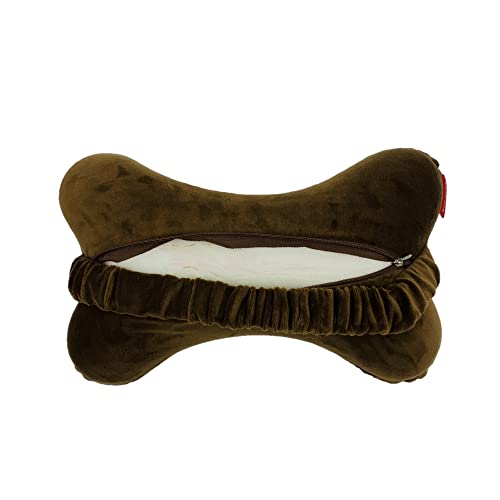 Almohada Espuma Viscoelástica Grande Cervical Marrón miniatura 4
