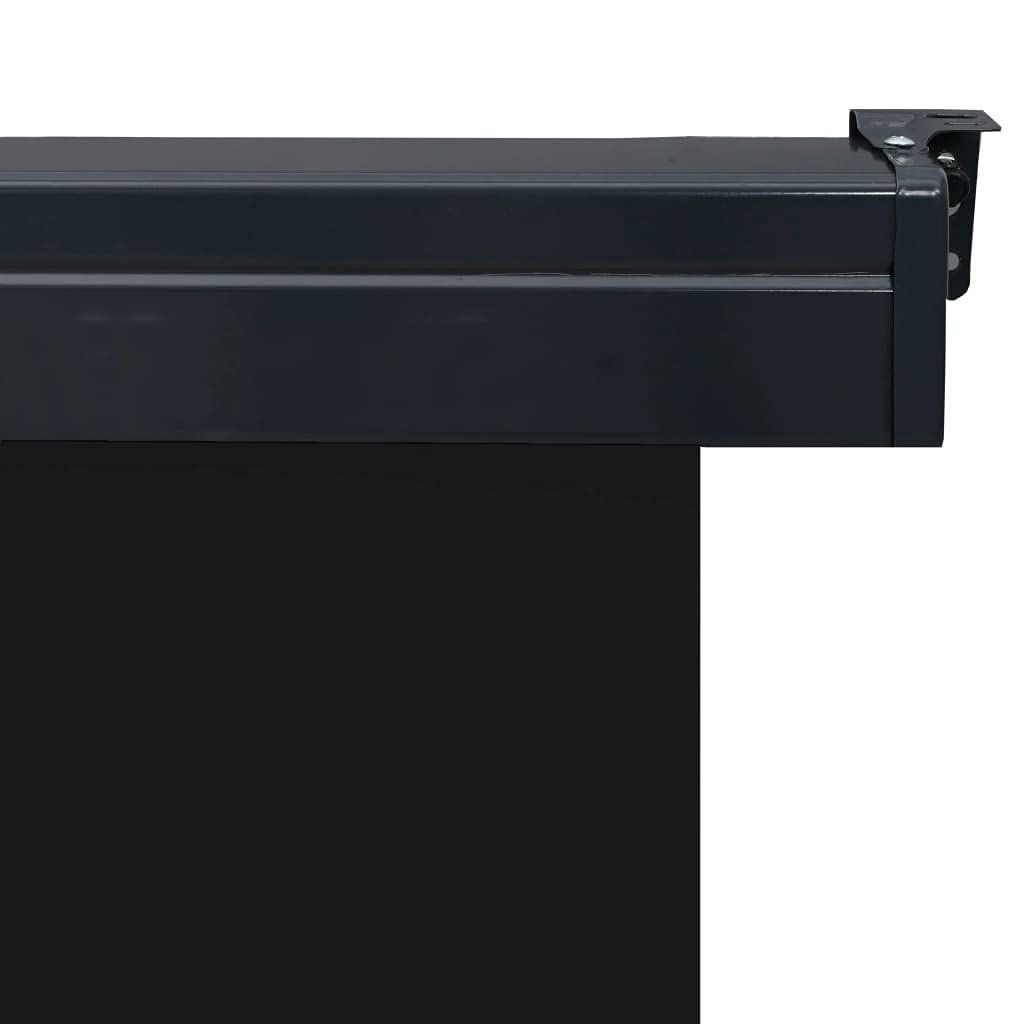 Markiza boczna, pionowa, ochrona przed słońcem, ochrona przed wzrokiem, ochrona przed wiatrem, roleta zewnętrzna, roleta balkonowa, zacienienie, 60 x 250 cm, czarna