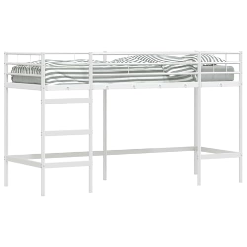 vidaXL Lit Mezzanine pour Enfants Blanc 90 x 190 cm Acier, Lit Mezzanine pour Enfants, optimisateur...