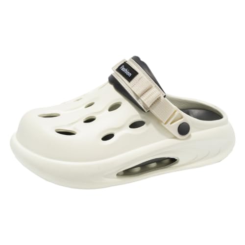 WANGSHUO Chancletas Estilo De Pareja Zapatos Playa Antideslizantes Huecos Al Aire Libre Verano para Hombres Y Mujeres, Sandalias Zapatillas Doble Propósito-khaki-40-41