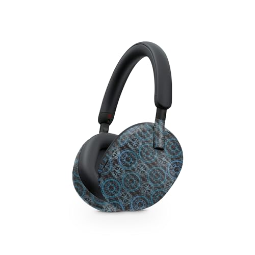 Image of MightySkins Carbon Fiber Skin Compatible with Sony WH-1000XM5 Headphones - Compass Tile | Protective, Durable Textured Carbon Fiber Finish | Easy to Apply
