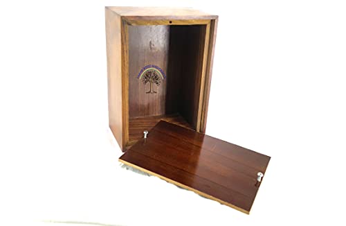 Fakhr Wood Handicrafts Urn Box for Human Ashes | Cremation Funeral Urns for Ashes | Decorative Urn Human/Pet Urns, Dog Infant Adult Urn, Keepsake Ash Box
