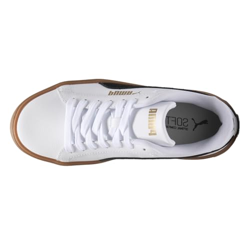 PUMA Womens Smash Platform V3 Mono Twist Lace Up Sneakers Shoes Casual - White - Size 9.5 M