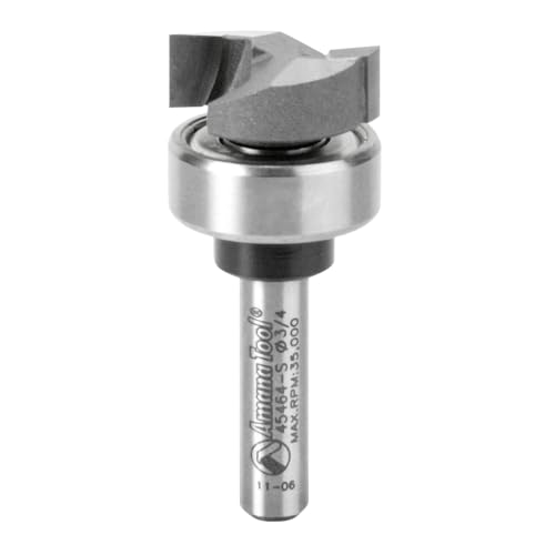 Image of Amana Tool - 45464-S Carbide Tipped Flush Trim Plunge Template 3 /4 Dia x 1 /4 inch Sh