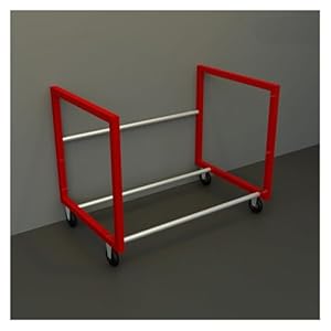 Generic Reifenständer mit 4 Rollen Rot