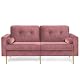 Sofa VASAGLE LCS001P01 3-Sitzer mit Samtbezug für Wohnräume