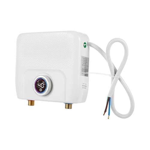 Scaldabagno Istantaneo 6500W, Scaldabagno Elettrico 220V, Mini Scaldabagno Senza Serbatoio, Schermo Led Digitale, Funzione Memoria, Controllo Intelligente, Per Cucina Bagno Lavandino - 8