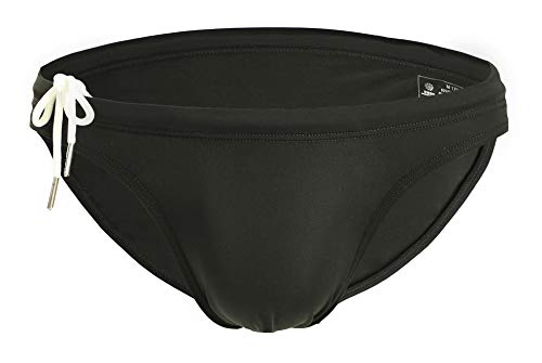 Men's Fashion Low-Rise Swimming Briefs Pure Color Bikini Swimwear 1156 (X-Large / 32