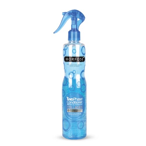 Morfose Collagen 2-Phasen Conditioner Spray 400 ml – Haarpflegespülung - Leave-In Haarpflege mit Hitzeschutz, Feuchtigkeit & Anti-Frizz für trockenes, sprödes & strapaziertes Haar