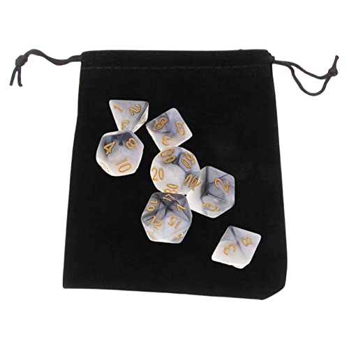 Dados poliédricos acrílicos de rodado suave para puzzles y matemáticas