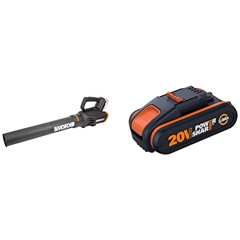 Worx WG547E.9 Cordless Leaf Blower with Battery Cover