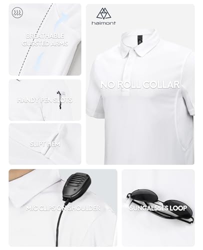 Haimont Mens White Polo Shirt thumb #1