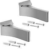 𝐄𝐢𝐠𝐧𝐮𝐧𝐠: als Regalbefestigungen, Regalaufhängungen, Glasbodenhalter oder Wandkonsole für schwebende Holz- und Glastablare - perfekt zum Neueinbau, Erneuern, Ersetzen und Austauschen.