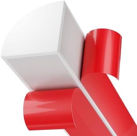 Flexible Quarter Round Molding, Peel and Stick Silicone Flexible Moulded Trim for Corner Ceilings, Floors, Bathrooms, Kitchens, Countertops (White, 1/2 x 1/2 x 118Inch)