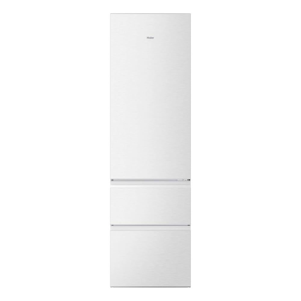 Haier 3D 60 Series HTR3620CNPW - Frigorífico Combi, 414L, Cajones Direct Access, Air Surround, Motor Inverter, Cajón 0º Fresh Zone, Total No Frost, Ancho 59,5 cm, Alto 205 cm, Iluminación LED, Blanco