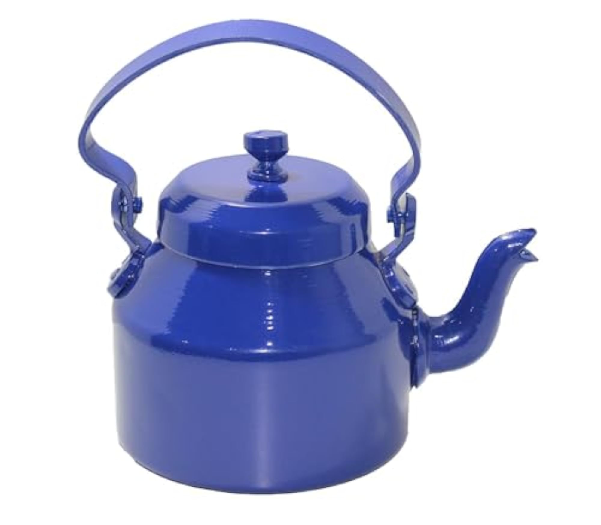 Aluminium Tea Kettle, Traditional Style, Ultramarine Blue