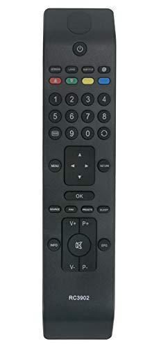 ALLIMITY RC3902 Remote Control Replace for Telefunken TV T40R906DVB-T TE19880B17 TE22180B24FC10ELED TE22910 TE32931N17-HLED-SLIM TE42882B16FH TF3236HX900LU - Image 2