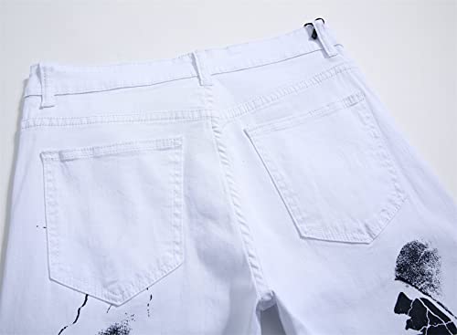 Jeans ajustados estilo skinny para hombre blanco talla 36 miniatura 6