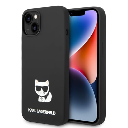 Karl Lagerfeld KLHCP14MSLCTBK Coque Rigide pour iPhone 14 Plus 6,7" Noir/Noir