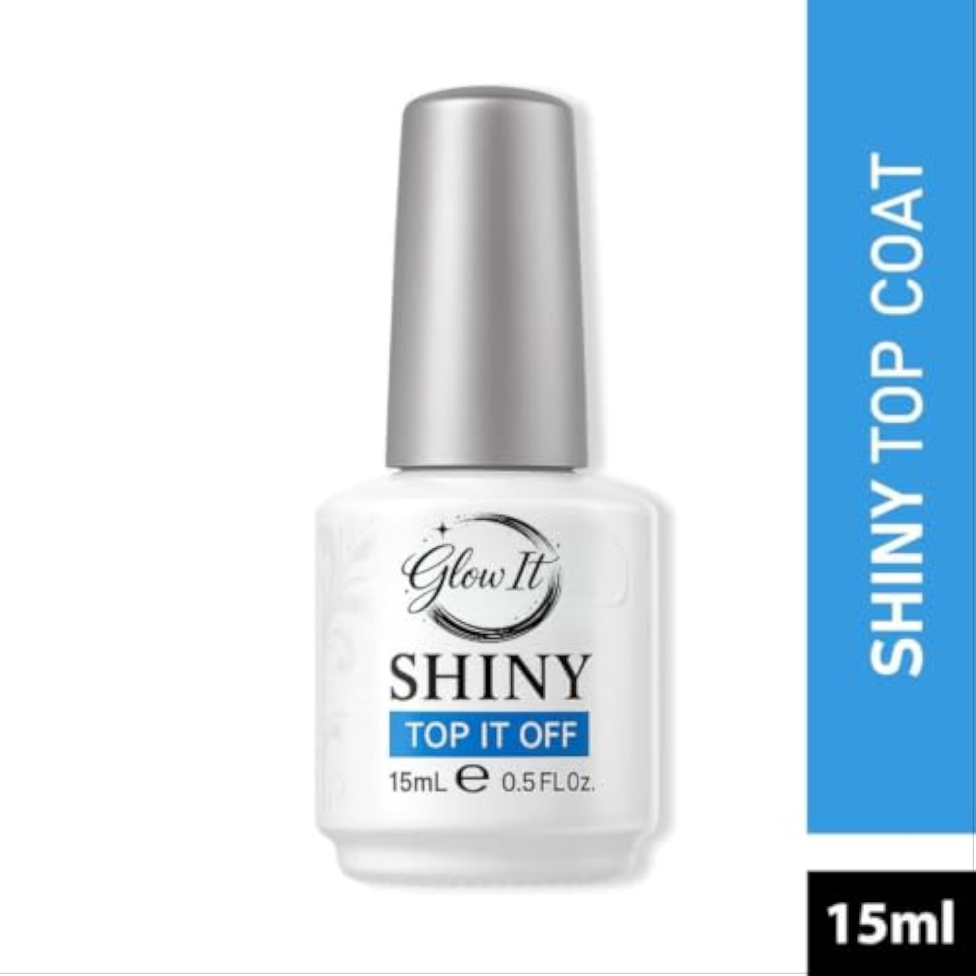 Top Coat 15ml High Gloss No Wipe Gel for UV LED Nail Polish