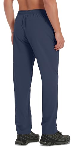 WENRONSTA Men's Lightweight Hiking Pants Quick Dry Water Resistant Breathable Athletic Running Jogger Track Active Sweatpants2