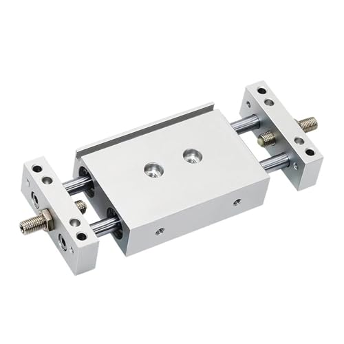 Vérin double tige STMB10 cylindre pneumatique à course réglable 175mm