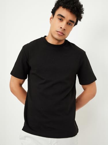Image of Max Men's Solid Regular Fit T-Shirt