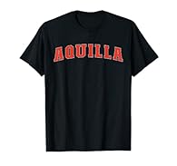 Aquilla Texas Souvenirs Clothes For Visitor, Tourist and Vacation or Aquilla TX Lovers. I Love Aquilla Texas City Apparel With College Style Red Text. Lightweight, Classic fit, Double-needle sleeve and bottom hem