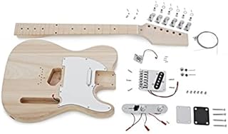 All In One Electric Guitar DIY Kit with Telecaster Style Ash Body