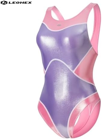 Amazon.co.jp: [LEOHEX] 競泳水着 レオタード エナメル 光沢