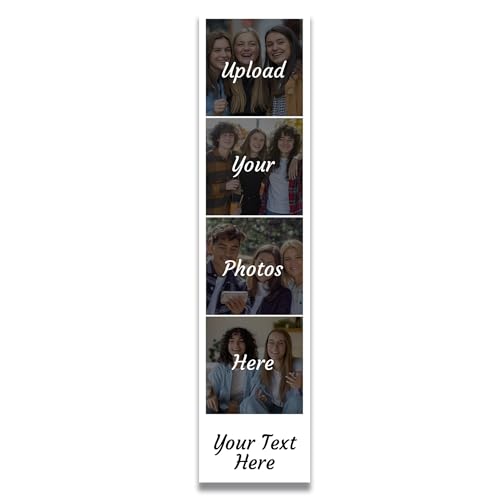 Imán decorativo marco de fotos personalizado 2x8 pulgadas miniatura 1