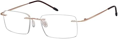 Eyekepper Frameless Reading Glasses for Men Reading - Rectangle Rimless Reader Eyeglasses